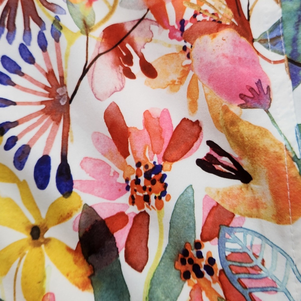 RipSkirt Hawaii Length 3 Wildflower Watercolor Skirt Size S Floral Wrap NEW NWT - Picture 6 of 7